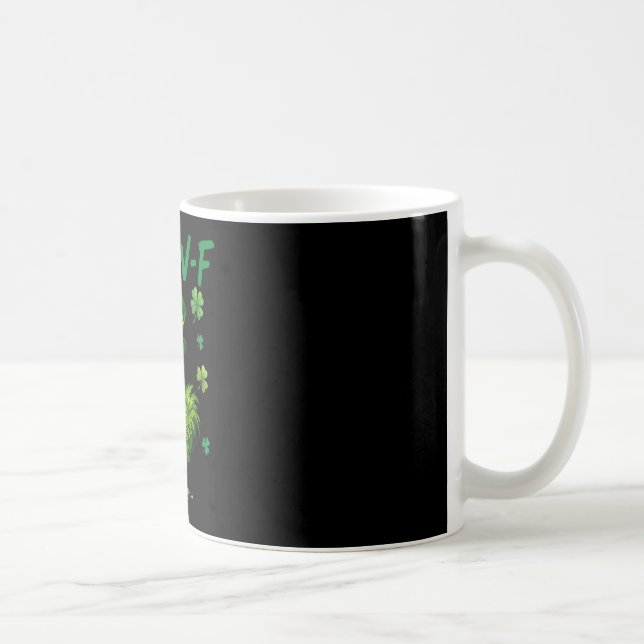 F-caw-f St Patrick Funny Rooster Fcawf Meme Joke C Coffee Mug (Right)