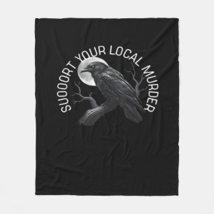 F-Caw-F - Support Your Murder Classic Fleece Blanket
