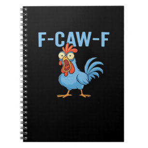 F-Caw-F Swearing Chicken Classic Retro Style Notebook