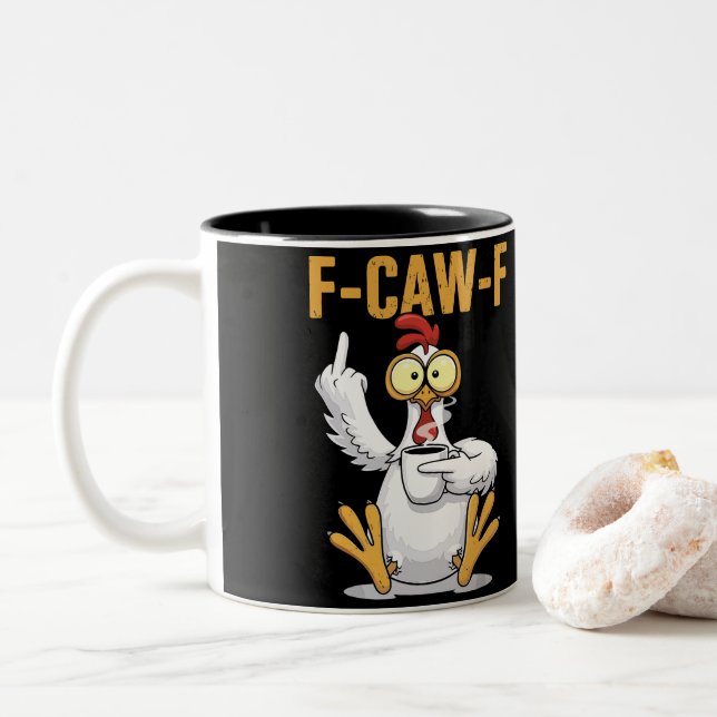 F-CAW-F Two-Tone COFFEE MUG (With Donut)