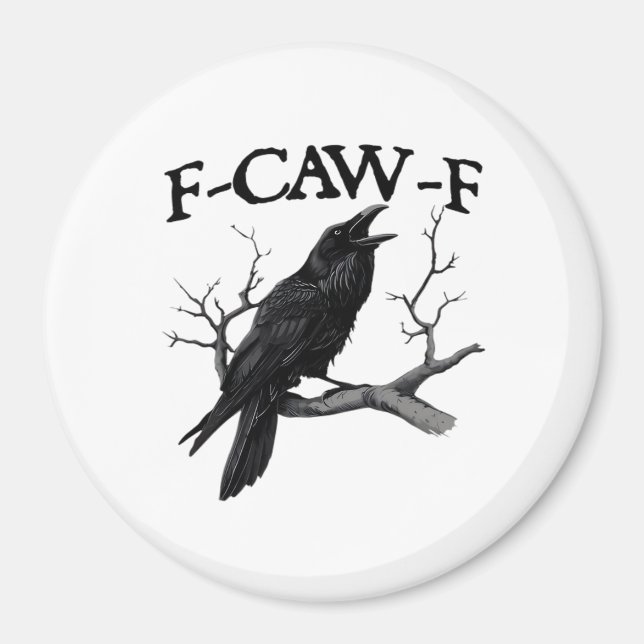 F Caw F Vintage Graphic Classic Magnet (Front)