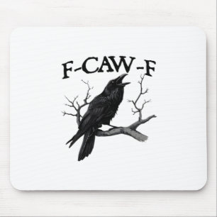 F Caw F Vintage Graphic Classic Mouse Mat