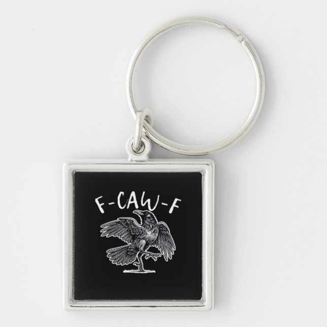 F-Caw-F Vintage Style Key Ring (Front)