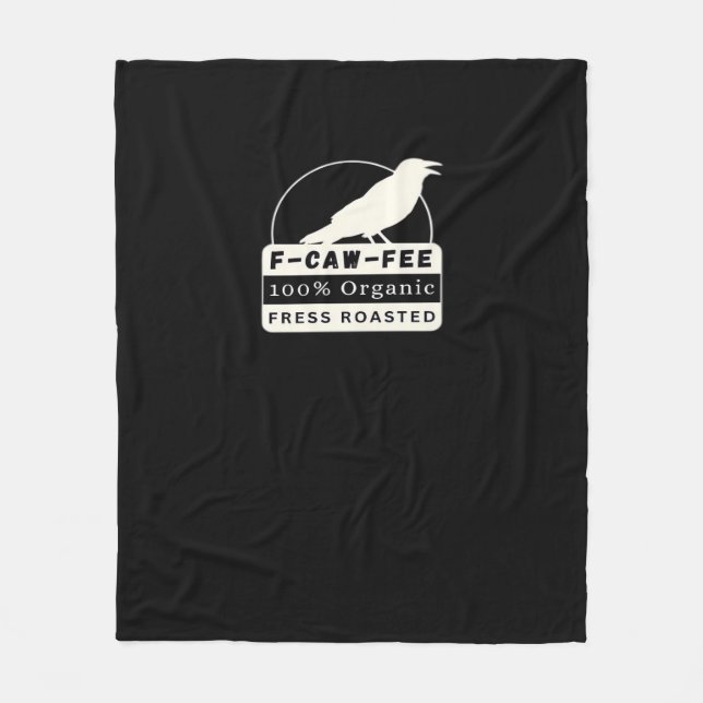 F-Caw-Fee Organic Style Classic Fleece Blanket (Front)