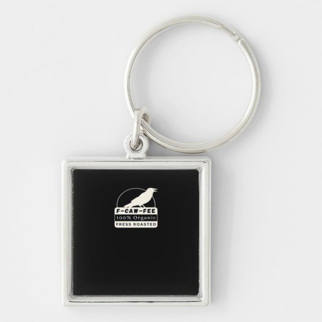 F-Caw-Fee Organic Style Classic Key Ring (Front)