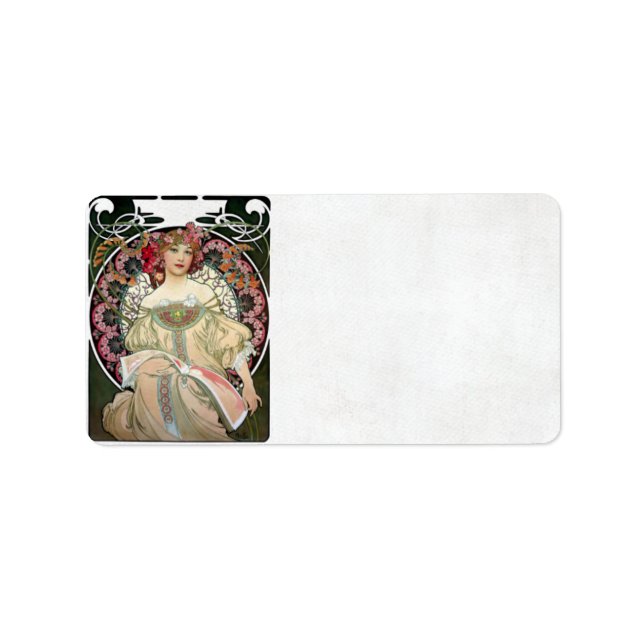 F. Champenois Imprimeur-Éditeur by Alfons Mucha Label (Front)