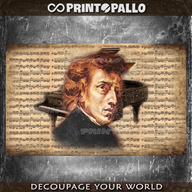 F. Chopin The Piano Master with music sheet (Creator Uploaded)