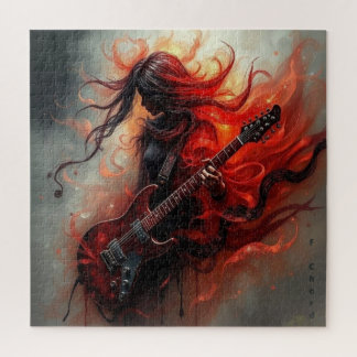 F Chord - AI Digital Art Print Jigsaw Puzzle