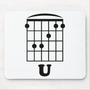 F Chord U Mouse Mat