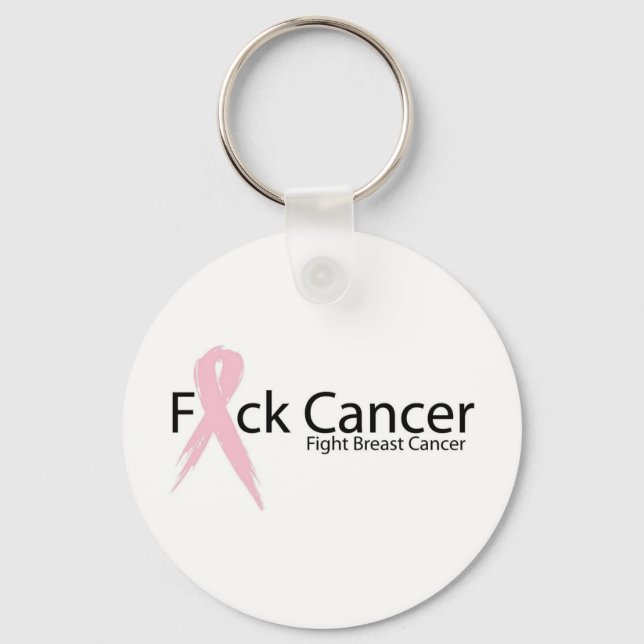 F*ck Breast Cancer Key Ring (Front)