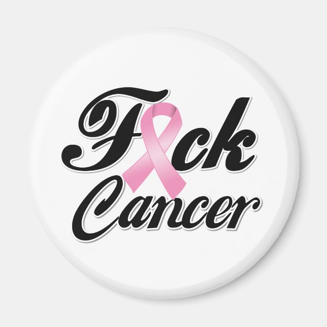 F*CK Breast Cancer Shirts Magnet (Front)