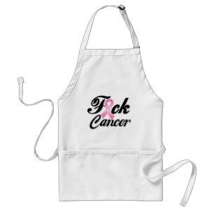 F*CK Breast Cancer Shirts Standard Apron