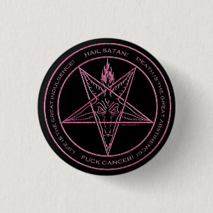 F*CK CANCER! Baphomet pin