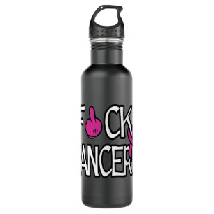 F#CK CANCER...Breast Cancer 710 Ml Water Bottle
