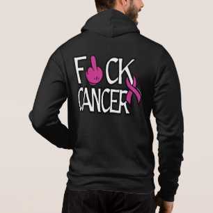 F#CK CANCER...Breast Cancer Hoodie