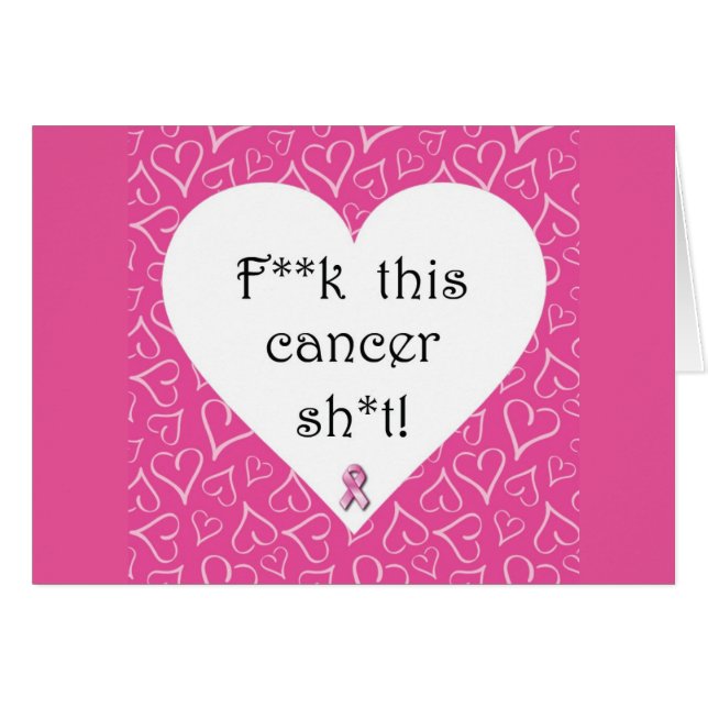 F*ck Cancer Card (Front Horizontal)