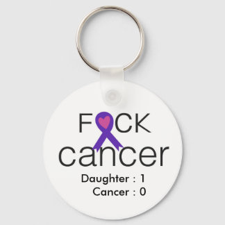 F*ck Cancer - Keeping Score - Add Your Own Text Key Ring