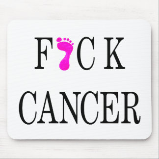 f*ck cancer soft text mouse mat