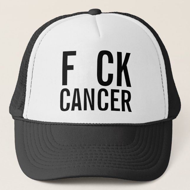 F CK CANCER TRUCKER HAT (Front)