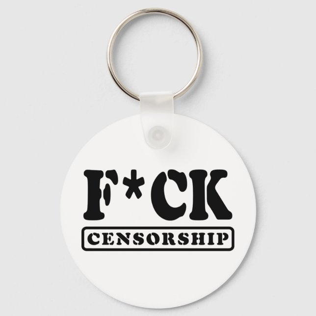 F*CK CENSORSHIP KEY RING (Front)