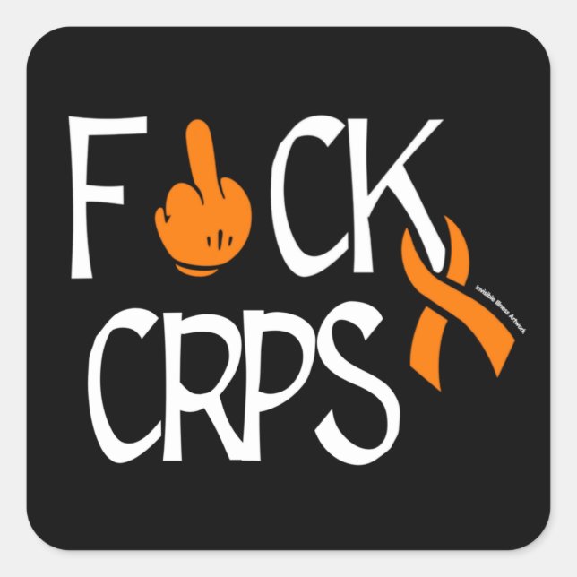 F#CK CRPS SQUARE STICKER (Front)