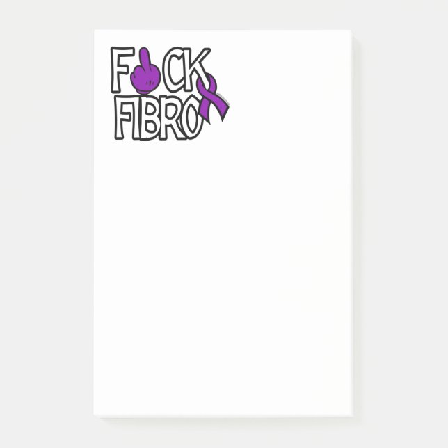F#CK FIBRO POST-IT NOTES (Front)