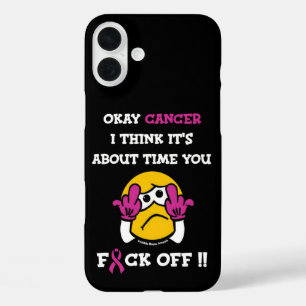 F#CK OFF...Breast Cancer iPhone 16 Plus Case