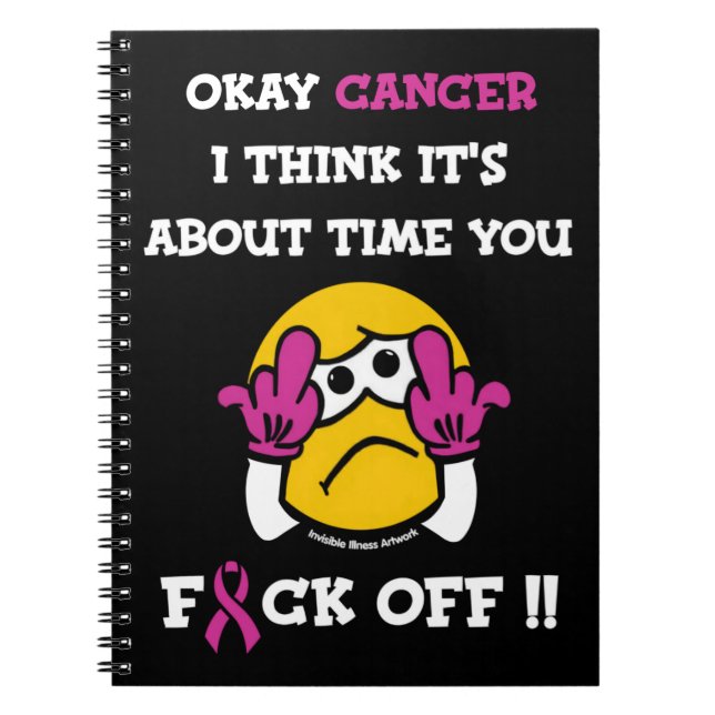 F#CK OFF...Breast Cancer Notebook (Front)