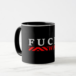 F@ck war no war mug
