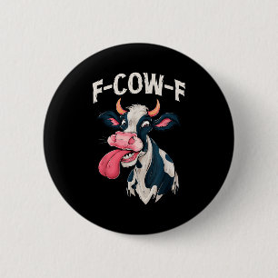 F-cow-f Funny Meme Fcowf Cow Men Women  6 Cm Round Badge