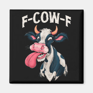 F-cow-f Funny Meme Fcowf Cow Men Women Magnet