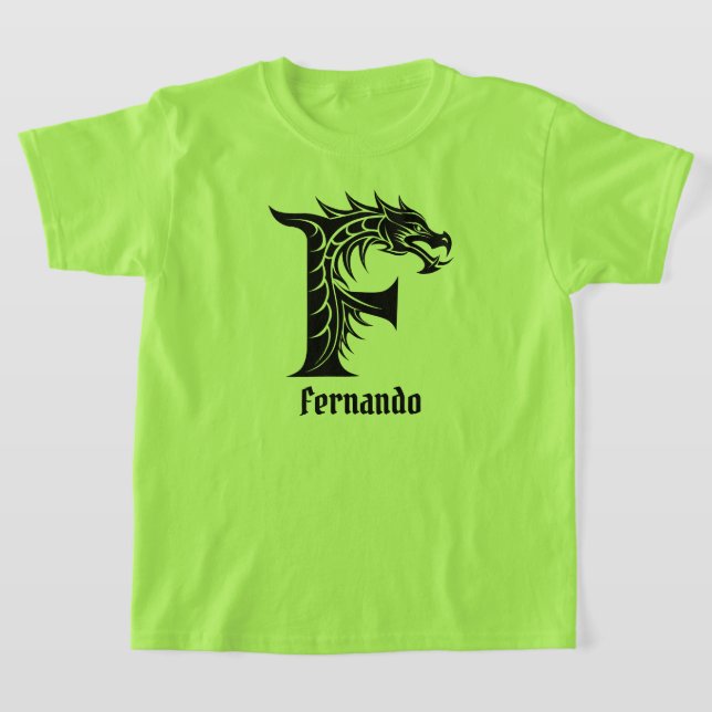F Dragon Personalise T-Shirt (Laydown)