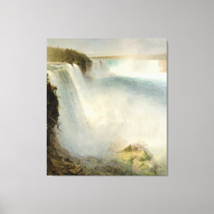 F. E. CHURCH Niagara Falls, from the American Side Canvas Print