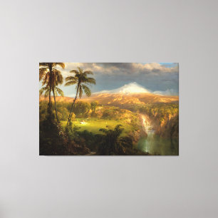 F. E. CHURCH - Passing Shower in the Tropics 1872 Canvas Print