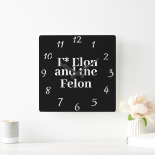 F* Elon Wall Clock