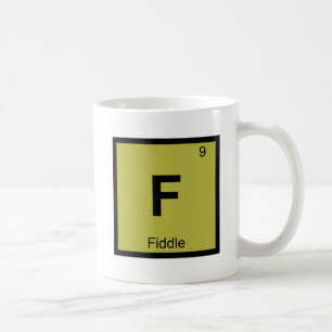 F - Fiddle Music Chemistry Periodic Table Coffee Mug