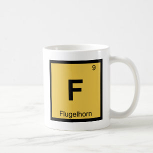 F - Flugelhorn Music Chemistry Periodic Table Coffee Mug