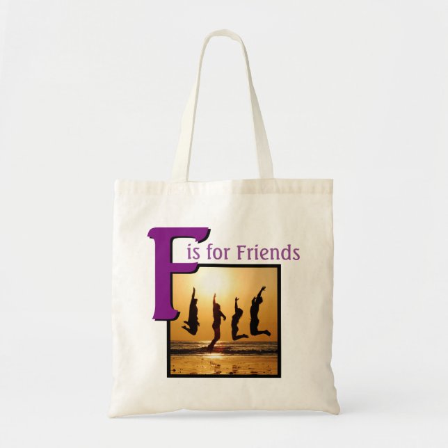 F for Friends Tote Bag (Front)
