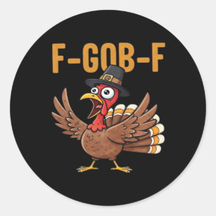F-GOB-F Classic Vintage Style Classic Round Sticker