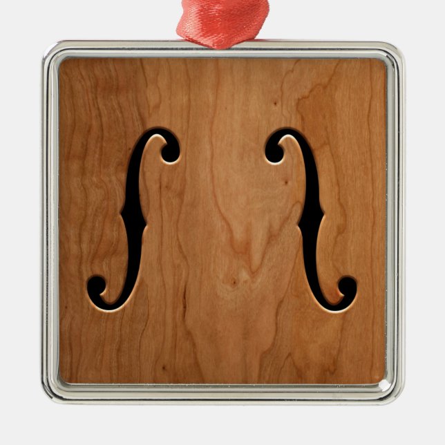 F-Holes -wg Metal Tree Decoration (Front)