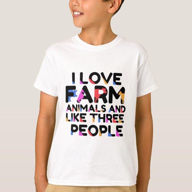 F is for Farm Animal T-Shirt (Front)