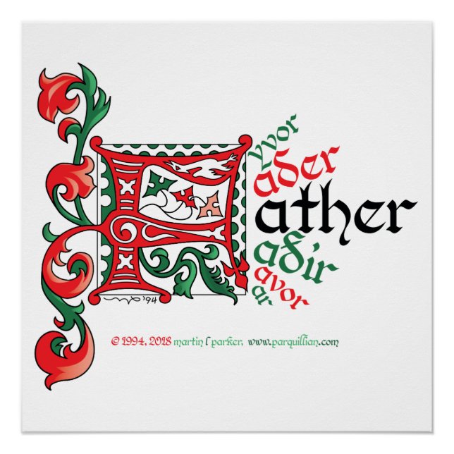 F is for Father Poster (Front)