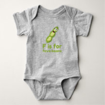 F is for FAVA BEANS Green Veggie Alphabet F