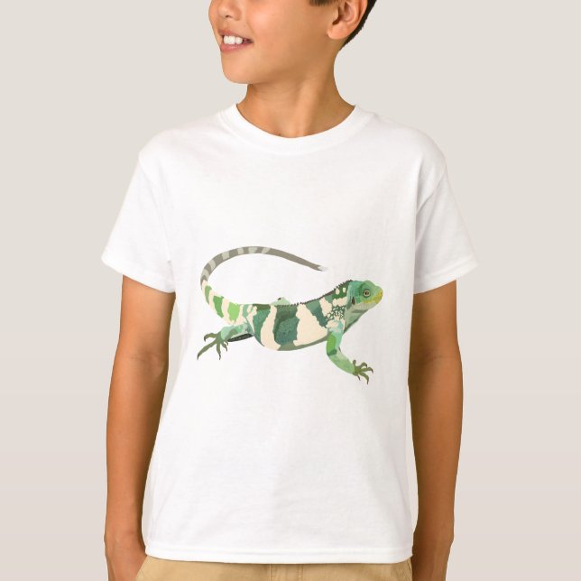 F is for Fiji Banded Iguana T-Shirt (Front)
