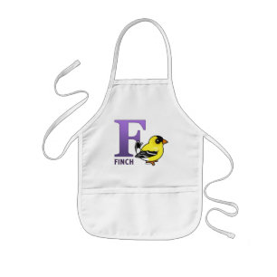 F is for Finch Kids Apron