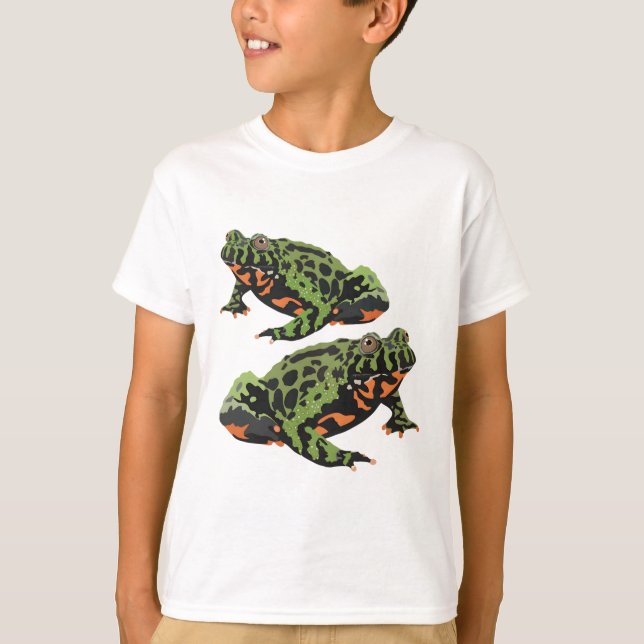 F is for Fire Bellied Toad T-Shirt (Front)