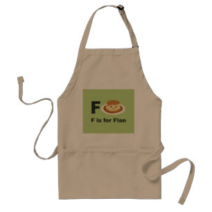 F is for Flan Standard Apron