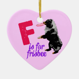 F is for Frisbee Ornament