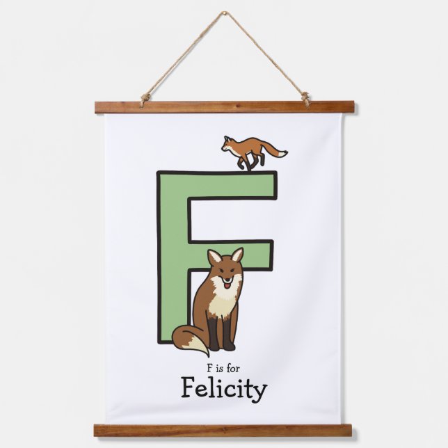 F is for…..personalised hanging tapestry (Front)