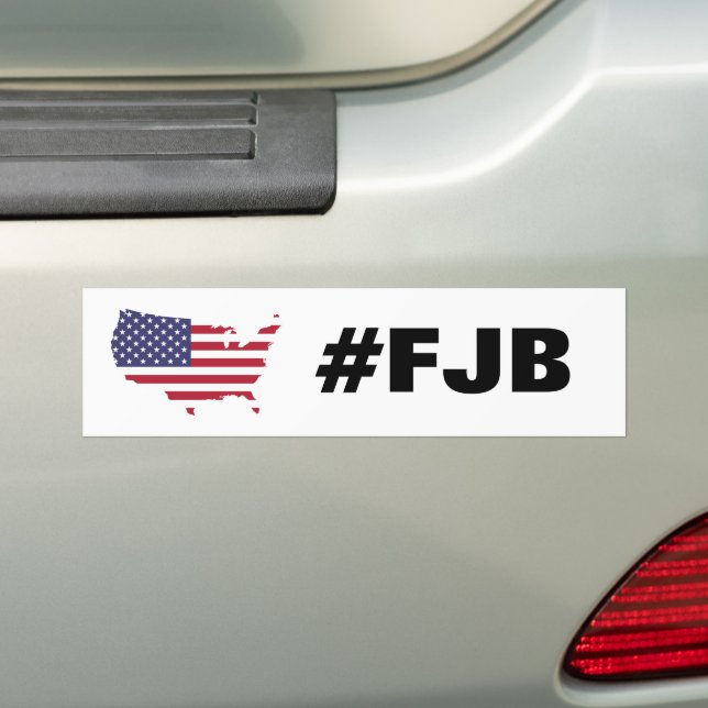 F Joe Biden #FJB Bumper Sticker (On Car)